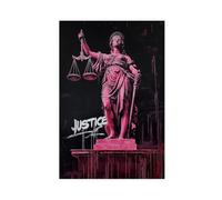 NBJHQIGF Preppy Maximalist Lady Justice Canvas Poster Bedroom Decor Landscape Office Room Decor Gift 08x12inch(20x30cm)