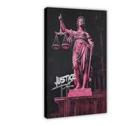 NBJHQIGF Preppy Maximalist Lady Justice Canvas Poster Wall Art Decor Print Picture Paintings for Living Room Bedroom Decoration 16x24inch(40x60cm)