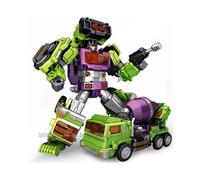 (NBK Green Style 3) New NBK Devastator Toy boy Transformation KO G1 Robot Car Anime Action Figure Rescue Excavator Crane