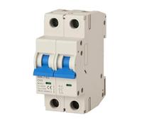NBL7-63 Photovoltaic Circuit Breaker, 2-Pole, 600V/1000V DC, DIN Rail Mount, White And Blue, Solar Energy MCB Electrical components(2P 1000VDC 16A,25A)