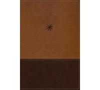 NBLA, Biblia Cronologica de Estudio, Interior a cuatro colores, Leathersoft, dos tonos cafe, Comfort Print