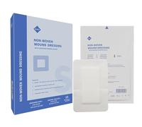 NBLEISHI Sterile Non-Woven Wound Dressing, 4" x 6", Extra Large Cover with Self Adhesive Gauze Pads, Breathable and Absorbent, Non-Stick, Latex Free, Pack of 15