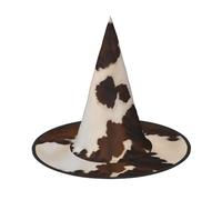 NBMghn 1 PC Halloween Hat Witches Decor – Abstract Cow Skin Print Party Witch Costume Cosplay, Role Play Festival Carnival Headband