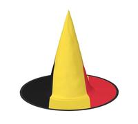 NBMghn 1 PC Halloween Hat Witches Decor – Flag of Belgium Print Party Witch Costume Cosplay, Role Play Festival Carnival Headband