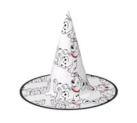 NBMghn 1 PC Halloween Hat Witches Decor - Cute Dalmatian Print Party Witch Costume Cosplay, Role Play Festival Carnival Headband