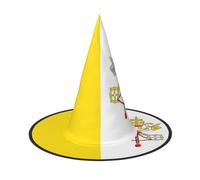 NBMghn 1 PC Halloween Hat Witches Decor - Vatican flag Print Party Witch Costume Cosplay, Role Play Festival Carnival Headband