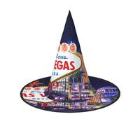 NBMghn 2 PCS Halloween Hat Witches Decor â€“ Las Vegas Night City Print Party Witch Costume Cosplay, Role Play Festival Carnival Headband