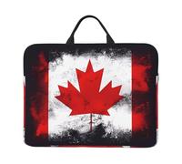 NBMghn Canadian flag Print14in Laptop Case Sleeve Bag – Messenger Briefcase with Handle – Portable Travel & Business Laptop Sleeve