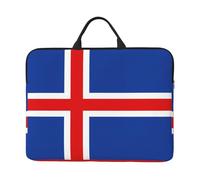 NBMghn Flag of Iceland Print14in Laptop Case Sleeve Bag - Messenger Briefcase with Handle - Portable Travel & Business Laptop Sleeve