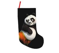NBMghn Giant panda who knows Kung Fu Printed 18in Christmas Stockings – Large Holiday Hanging Decor for Fireplace, Xmas Tree, Home & Office