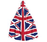 NBMghn Halloween Hooded Cloak Costume Cape - British flag Print Cosplay Robe for Parties, Carnivals, and Comic Exhibitions