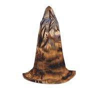 NBMghn L Halloween Hooded Cape – Unisex Adult pheasant hunting Print Costume Cape – Perfect for Cosplay, Party, Carnival