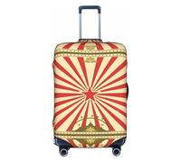 NBMghn L Suitcase Cover Protector â€“ Stretchable Vintage Circus Background Print Luggage Travel Accessories for Business Trips