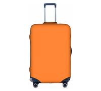 NBMghn M Suitcase Cover Protector â€“ Stretchable Beauty Burnt Orange Print Luggage Travel Accessories for Business Trips