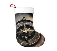 NBMghn Magical Design Norse Runes Compass Print Christmas Stocking 18 Inches â€“ Holiday Decor, Perfect for Fireplace, Xmas Tree, and Home Decoration