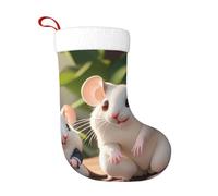 NBMghn Mother and child rats Print Christmas Stocking 18 Inches â€“ Holiday Decor, Perfect for Fireplace, Xmas Tree, and Home Decoration