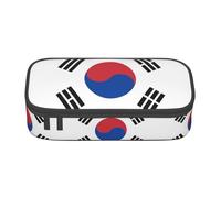 NBMghn Pencil Case with Flag of Republic of Korea Full-Print Design â€“ Multi-Purpose Pen Organizer, Stationery Bag, Makeup Cosmetic Pouch