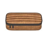 NBMghn Pencil Case with Original Wood Color Texture Full-Print Design â€“ Multi-Purpose Pen Organizer, Stationery Bag, Makeup Cosmetic Pouch