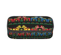NBMghn Pencil Case with Runner Swedish Dala Horse Folk Full-Print Design â€“ Multi-Purpose Pen Organizer, Stationery Bag, Makeup Cosmetic Pouch