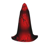 NBMghn S Halloween Hooded Cape â€“ Unisex Adult Red Cherry Blossom Print Costume Cape â€“ Perfect for Cosplay, Party, Carnival