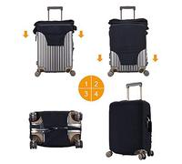 NBMghn S Suitcase Cover Protector â€“ Stretchable Shining Overlook Print Luggage Travel Accessories for Business Trips