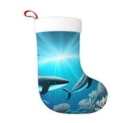 NBMghn Whales under the sea Print Christmas Stocking 18 Inches â€“ Holiday Decor, Perfect for Fireplace, Xmas Tree, and Home Decoration
