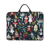 NBMghn Women's Nutcracker Ballet Xmas Dance Print14in Laptop Case Sleeve Bag – Messenger Briefcase with Handle – Portable Travel & Business Laptop Sleeve