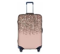 NBMghn XL Suitcase Cover Protector – Stretchable Blush Pink Rose Gold Print Luggage Travel Accessories for Business Trips
