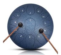 NBMICSO Steel Tongue Drum- 13 Note 12 Inches C-key Tongue Drum Percussion Instruments - Hand Pan Drum with Music Book for Meditation Entertainment Musical Education Concert Mind Healing Yoga