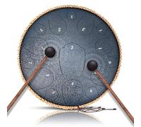 NBMICSO Steel Tongue Drum- 15 Note 14 Inches C-key Tongue Drum Percussion Instruments - Hand Pan Drum with Music Book for Meditation Entertainment Musical Education Concert Mind Healing Yoga