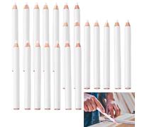 NBOFOL 21PCS White Tailors Chalk Pencils for Fabric Marking,White Water Soluble Sewing Fabric Maker W/hite Marking Pencils Tailors Chalk for Quilting,Washable Marking Pencils for DIY Crafts and Art