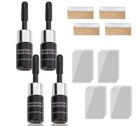 NBOFOL 4PCS Windscreen Chip Repair Kit,Windscreen Repair Kit,DIY Glass Cracked Windshield Repair Kit,Car Gl/ass Rep/air Glue Scratch Chip Cracks Repair,Quick Fix windshield Tool for Automotive, Car