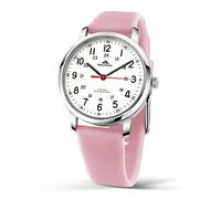 NBONAL Nurse Watch Doctor Medical Student Watch for Women 50 Meters Waterproof Easy Read Green Glow White Dial 24 Hour Military Style Numbers NB-211L, Pink, 36.0mm
