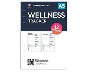 NBplanner A5 Wellness Tracker Organiser Refill Insert Filofax A5 Compatible