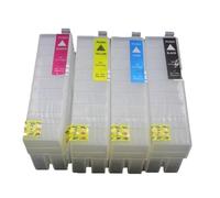 NBpsfpCqa 4pcs 50ML Refillable Ink Cartridge Universal Replacement For Multiple Inkjet Printers Compatible With Various T Series Cartridges Third Party Ink Tank