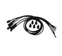 NBpsfpCqa 8mm Spark Plug Cables Black Ignition HT Leads For 4 Cylinder Cars Accessories Easy To Install