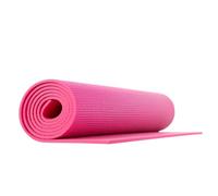 NBR Extra Thick Yoga Mat - Non-Slip Foam Fitness Mat (3-15mm) - Multi-Purpose, Durable, Cushioned Support for Yoga, Pilates & Workouts (Pink, 10mm)