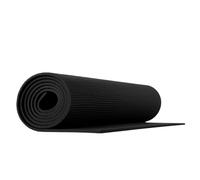 NBR Extra Thick Yoga Mat - Non-Slip Foam Fitness Mat (3-15mm) - Multi-Purpose, Durable, Cushioned Support for Yoga, Pilates & Workouts (Black, 10mm)