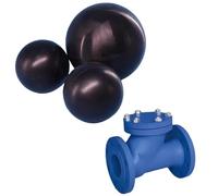 NBR/Natural Solid Rubber Ball for Check Valve Sealing - Wear-Resistant (1 Pack) - DN50-DN100 Sizes NBR DN50