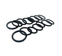 NBR O-ring Wire Diameter 2.5 mm, 90 Shore Hardness, Nitrile Rubber Sealing Ring Outer Diameter 19 mm, Black 20 Pcs