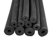 NBR Sponge Foam Rubber Tube， 1.9m Rubber Foam Pipe Insulation Sleeve 6-48mm x 15mm for AC Gas Auto PPR Pipes