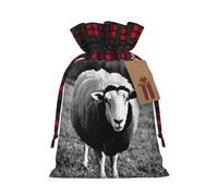 NBRIEU Cute Sheep's Lamb Print Gift Bag Reusable for Christmas Party Wedding Favors