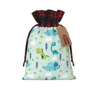 NBRIEU Dinosaur Print Gift Bag Reusable for Christmas Party Wedding Favors