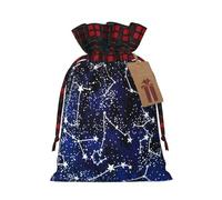 NBRIEU Glow in The Dark Print Gift Bag Reusable Christmas Party Wedding Gift Bag