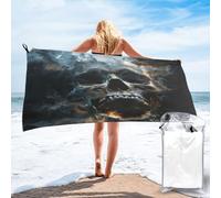 NBRIEU Horror Ghost Skull Print Towel, Quick Dry Towel,Super Absorbent Compact Lightweight Towel,Beach, Gym,Yoga