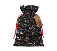 NBRIEU Mathematical Formula Print Gift Bag, Bring a Drawstring, Reusable Gift Bag for Party, Wedding
