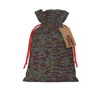 NBRIEU Programmer Programming Code Gift Bag, Bring a Drawstring, Reusable Gift Bag for Holiday Party and Wedding