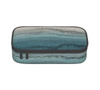 NBRIEU WITHIN THE TIDES Large Capacity Pencil Case - Multi-Compartment Stationery Organizer, Black/White, One Size, Print