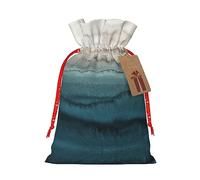 NBRIEU Within The Tides Print Gift Bag - Drawstring - Reusable Gift Bag for Party Wedding