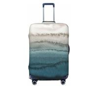 NBRIEU Within the Tides Stretch Suitcase Cover - Modern Washable - Fits 18-32 Inch Luggage, Black/White, Large